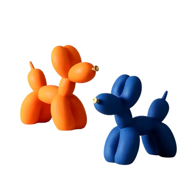 Ballonhundefigur mit goldener Schnauze - SD