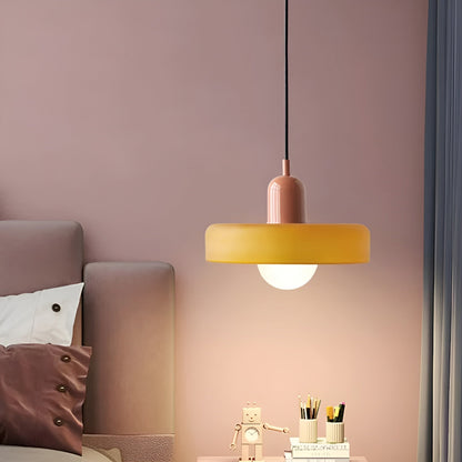 Verstellbare bunte Glas-Pendelleuchte – Moderne Hängelampe für Esszimmer & Wohnbereiche
